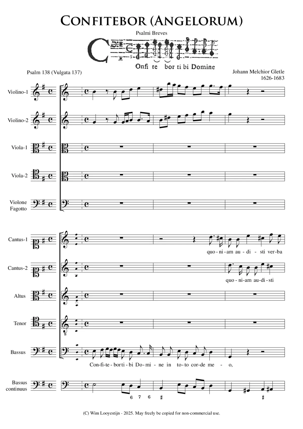 Confitebor (Angelorum) - Page 1