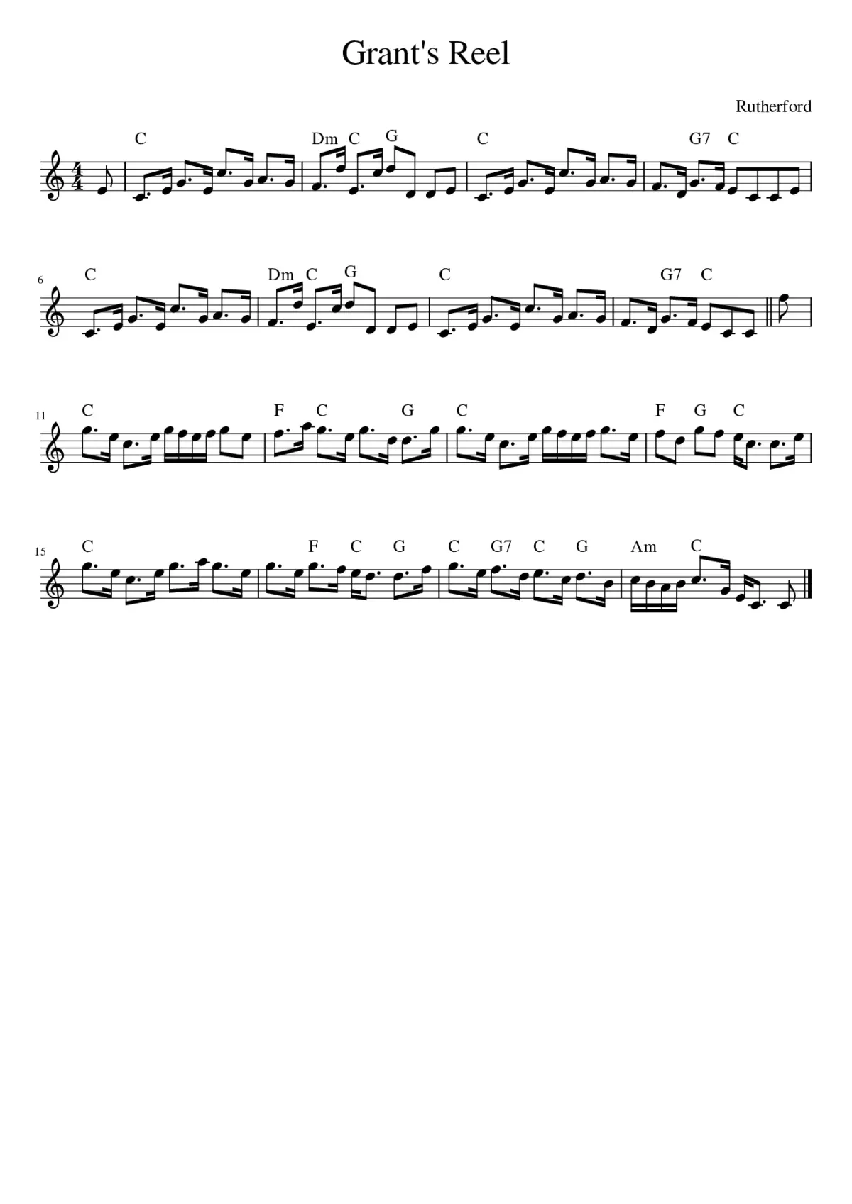 Grant's Reel - Page 1