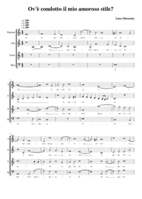 Ov'è condotto il mio amoroso stile?