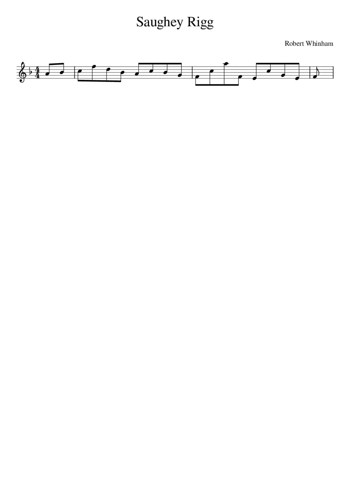 Saughey Rigg - Page 1