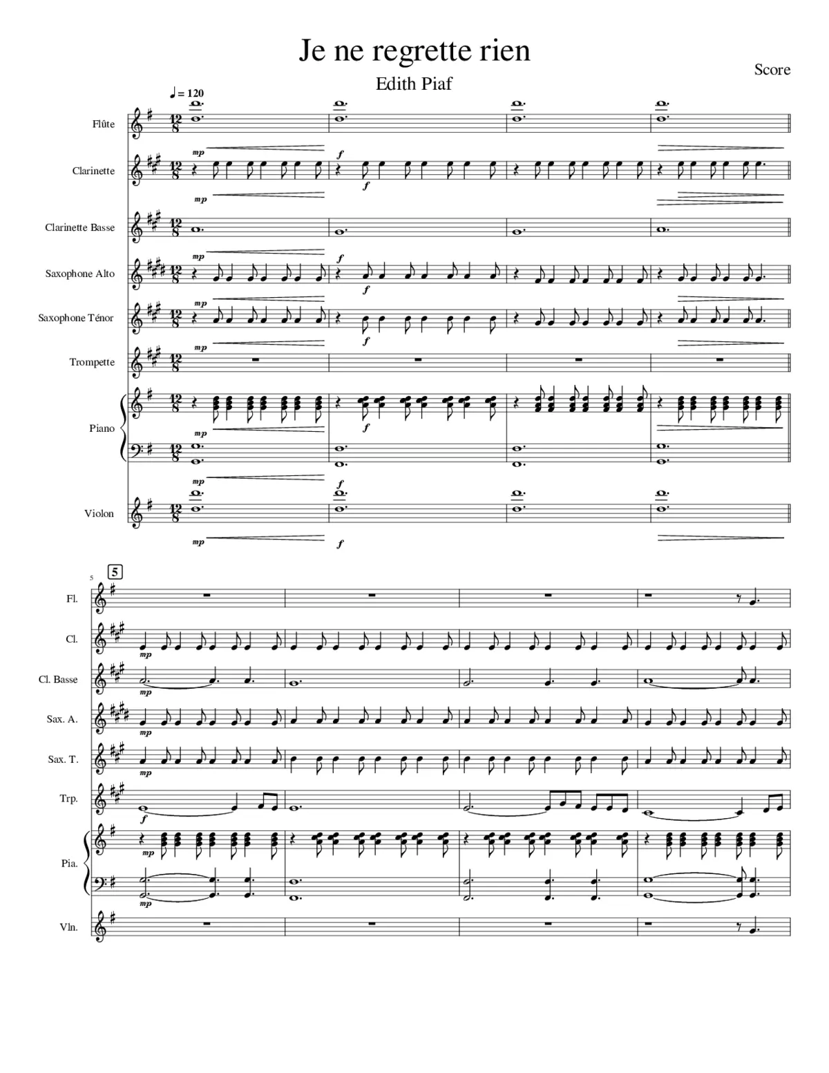 non je ne regrette rien - Page 1