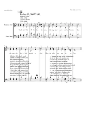 Jauchzet Gott all Lande sehr SWV 163
