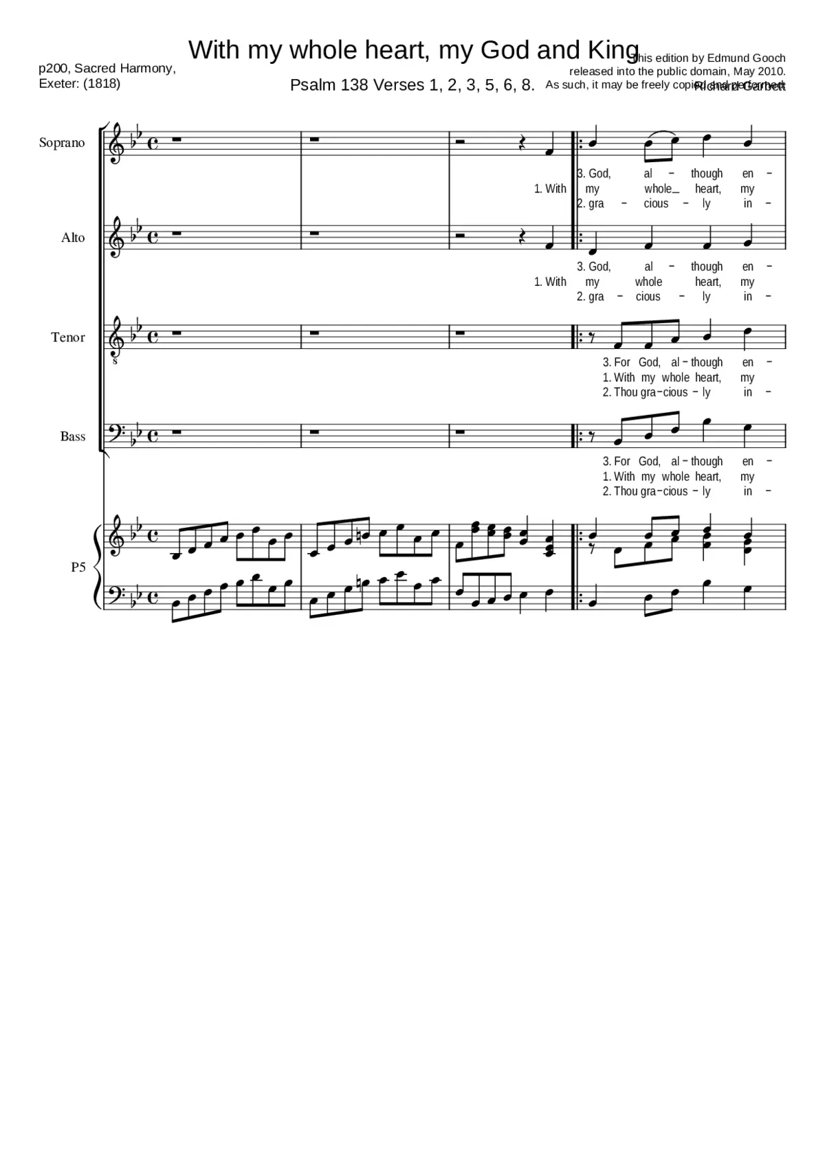 With my whole heart my God and King - Page 1