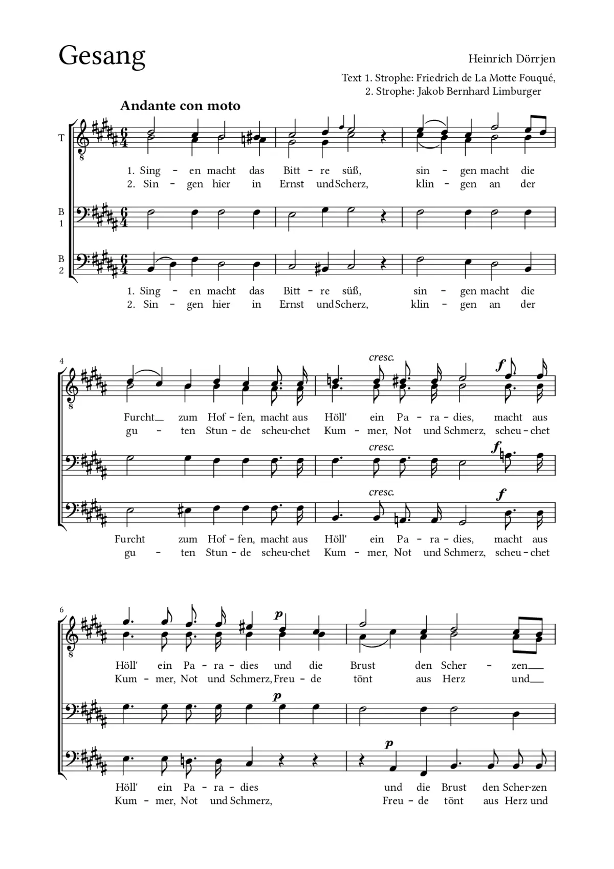 Gesang - Page 1