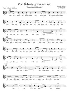 Zum Geburtstag kommen wir