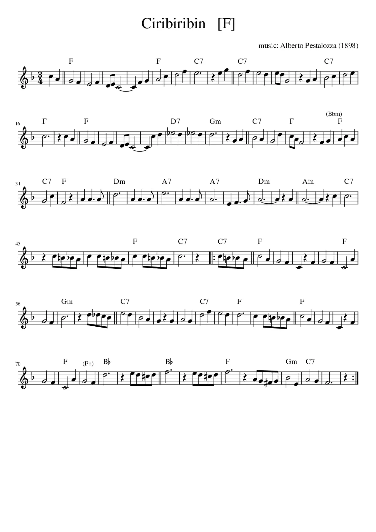 Ciribiribin - Page 1
