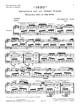 1830 - Variaciones sobre un tema frivolo