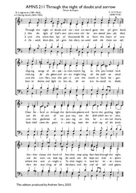 Through the night of doubt and sorrow