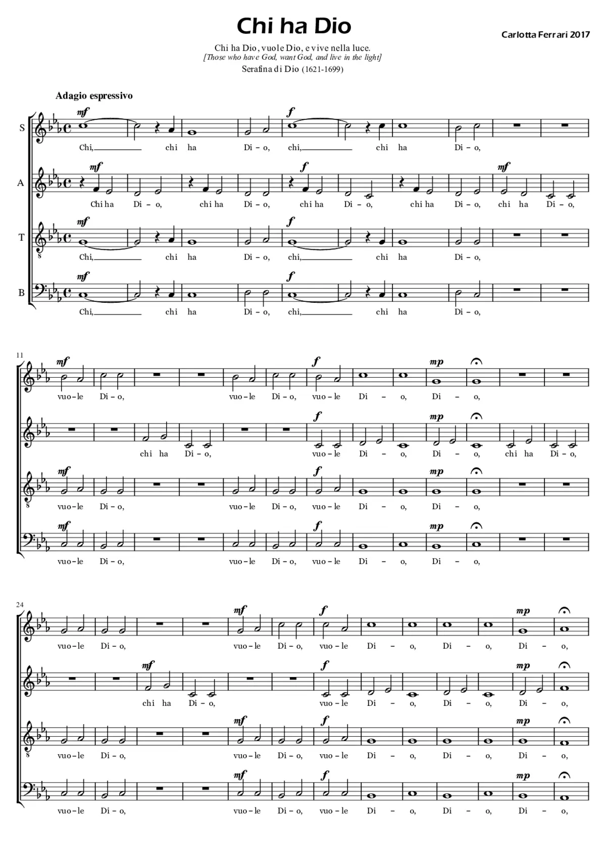 Chi ha Dio - Page 1