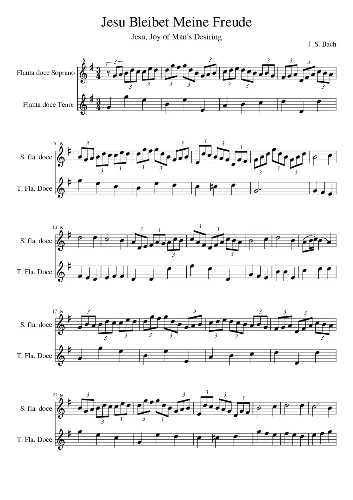 Herz und Mund und Tat und Leben BWV 147 - Page 1