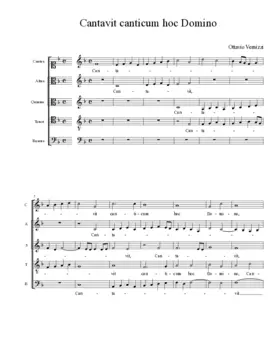 Cantavit canticum hoc Domino