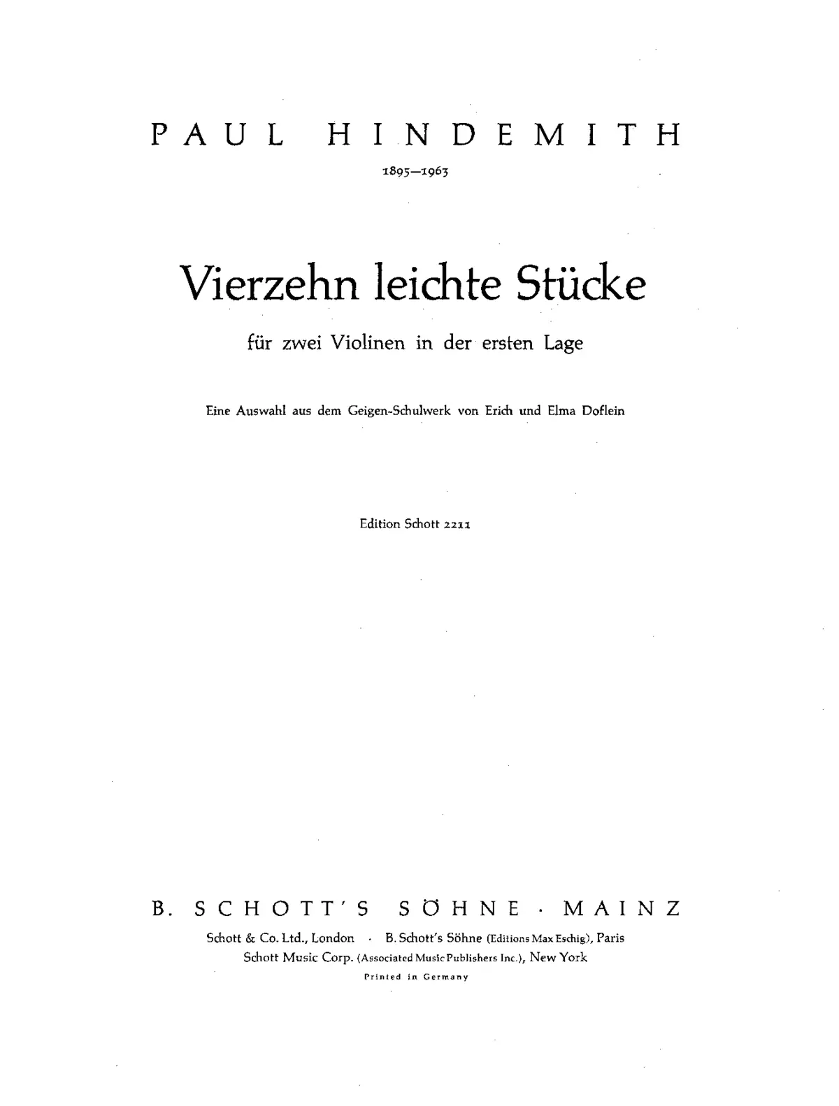 14 leichte Stücke - Page 1