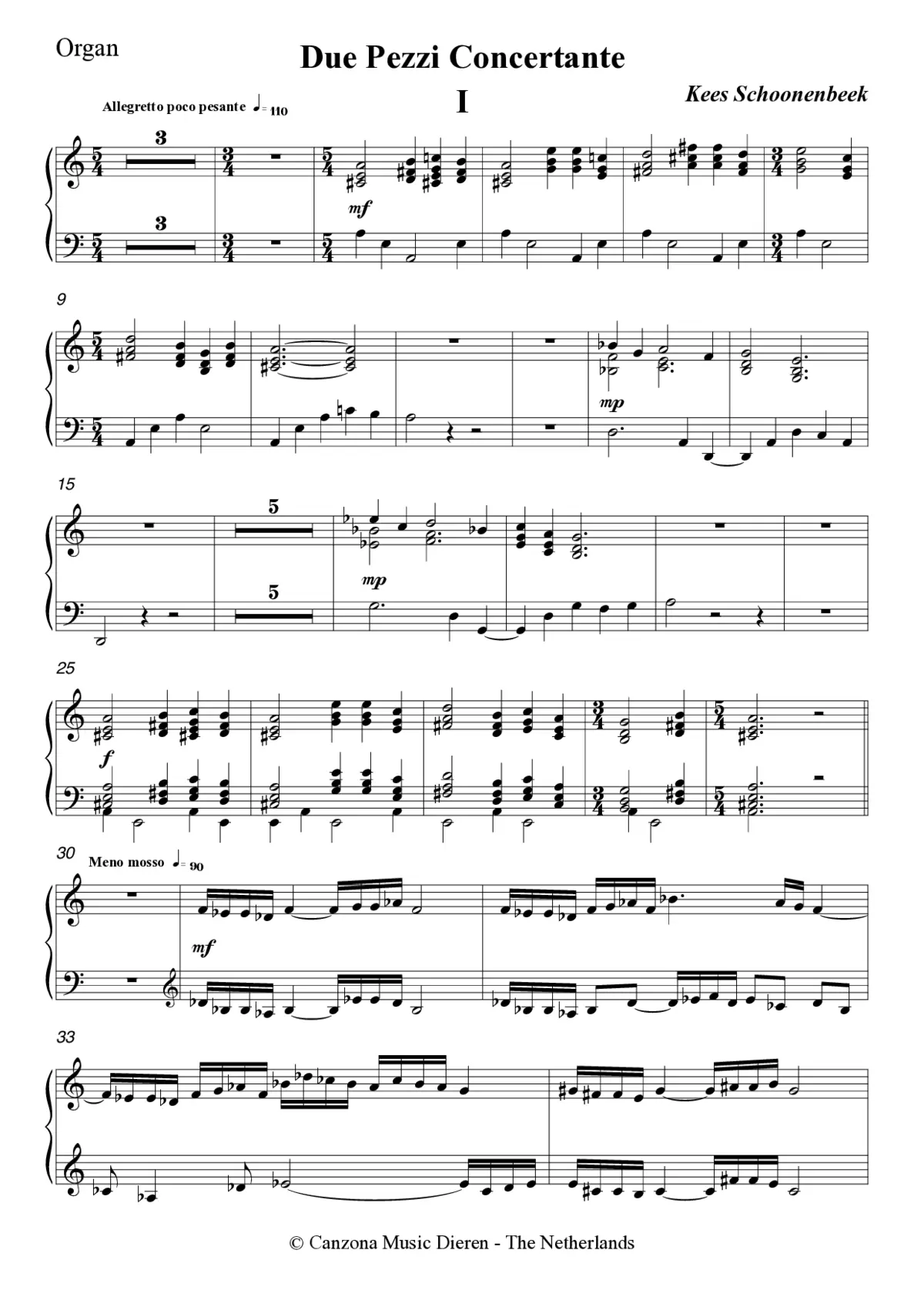Due Pezzi Concertante - Page 1