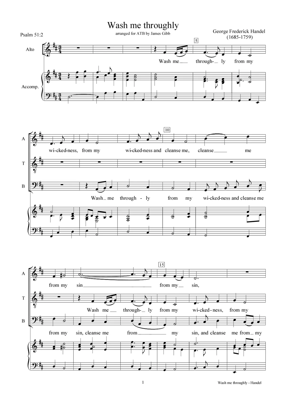 Have mercy upon me, HWV 248 - Page 1