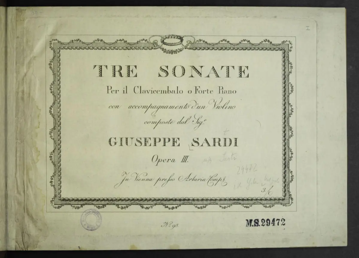 3 Sonatas for Keyboard and Violin - Page 1