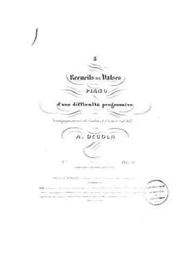 3 Recueils de valses
