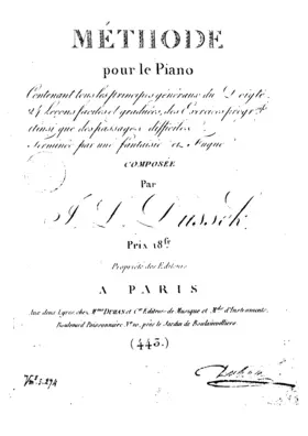 Méthode pour le piano