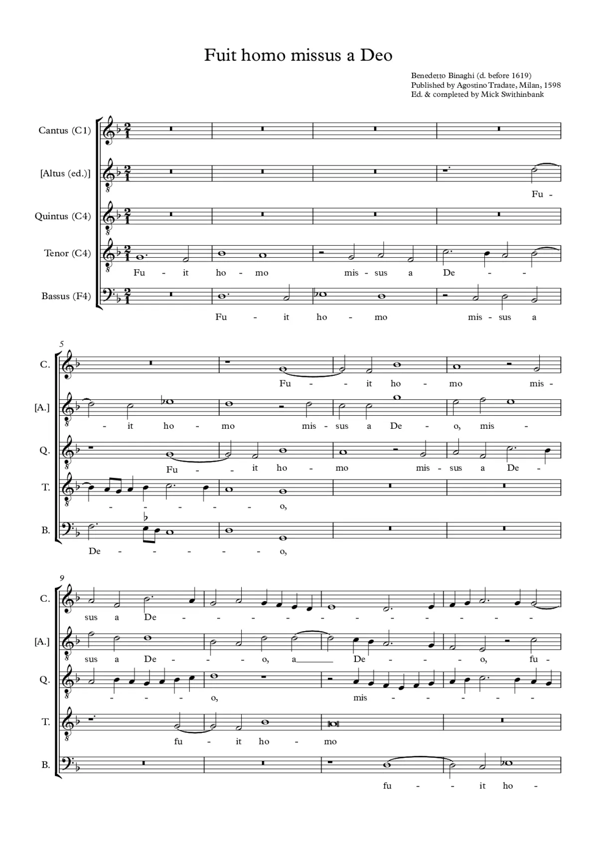 Fuit homo - Page 1
