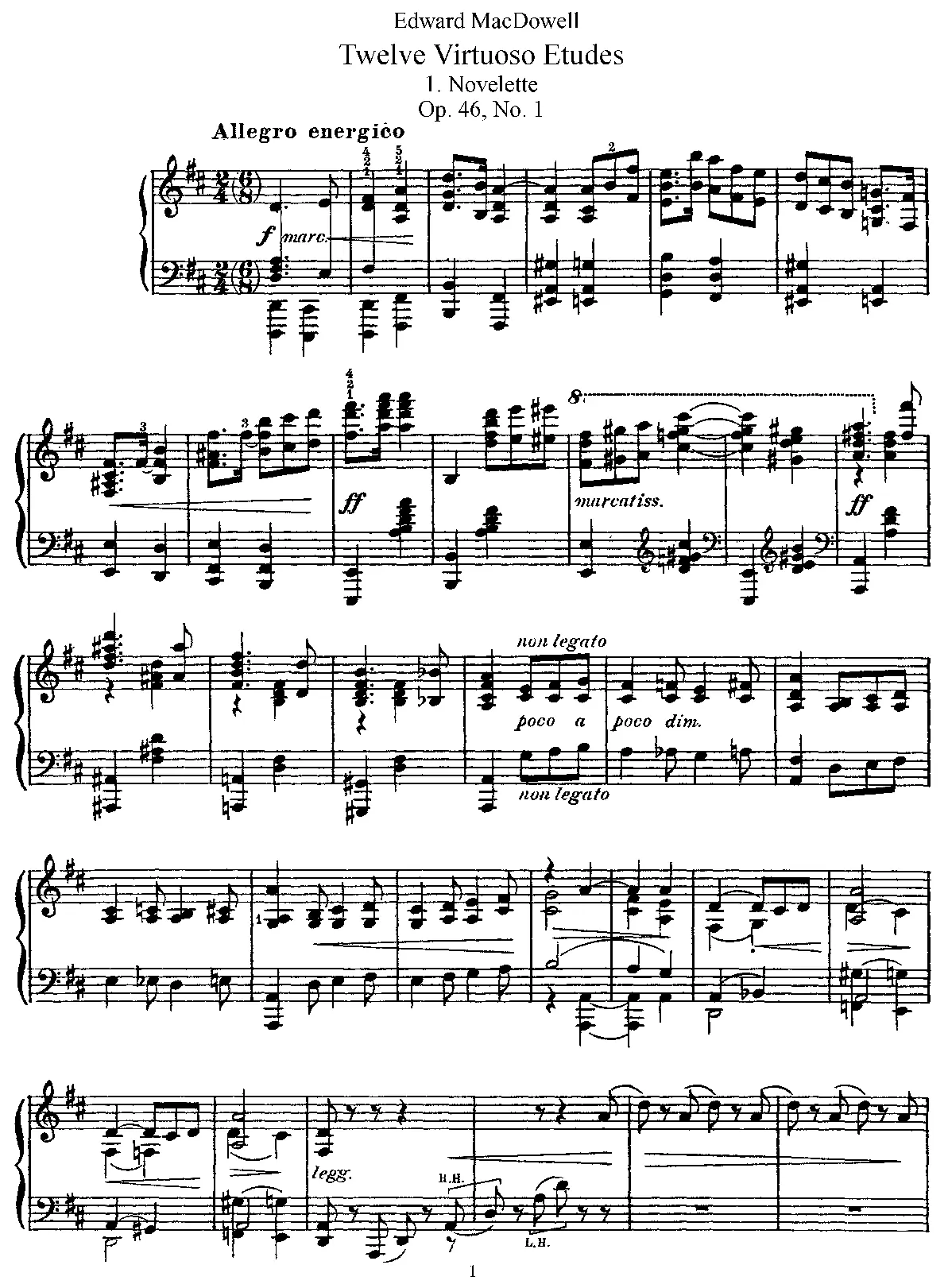 12 Virtuoso Etudes - Page 1