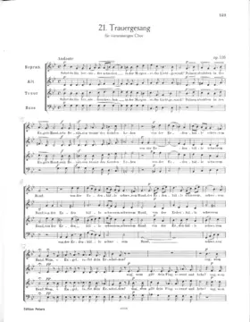 Trauergesang, Op.116