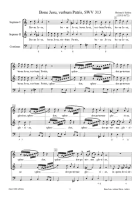 Bone Jesu, verbum Patris, SWV 313