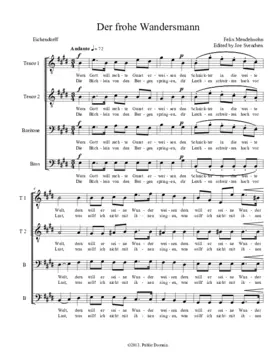 Der frohe Wandersmann, Op. 75, No. 1