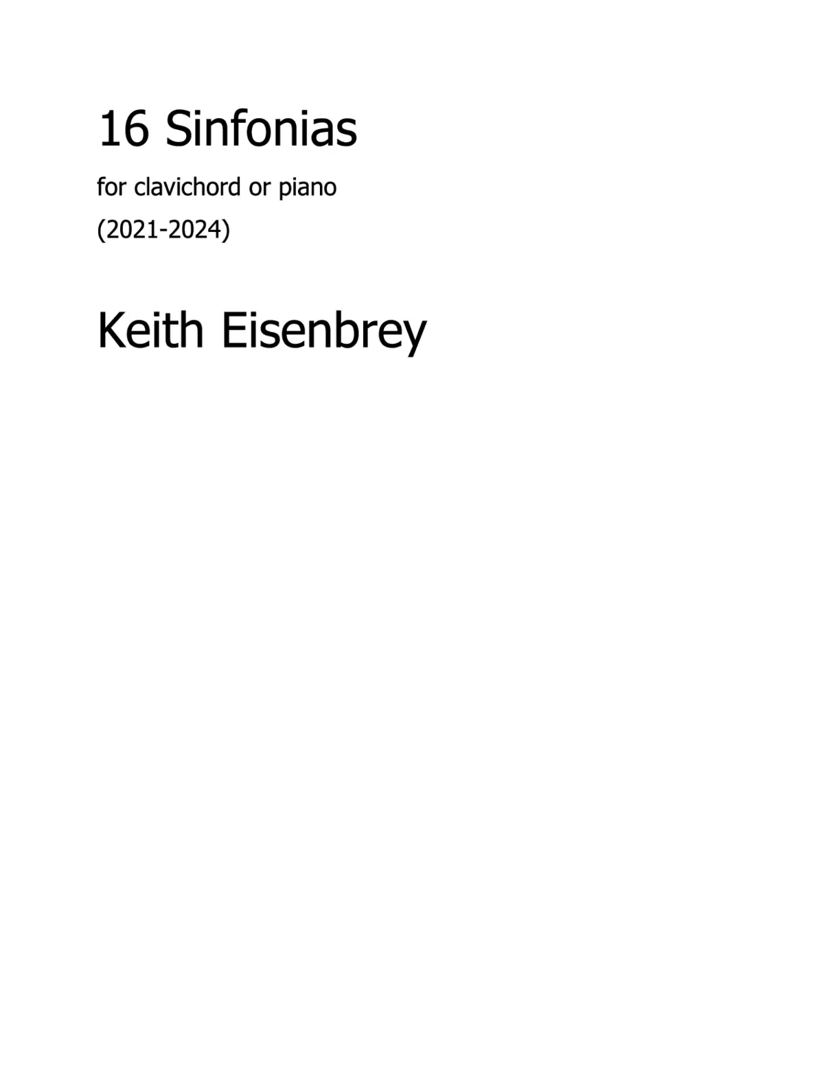 16 Sinfonias - Page 1