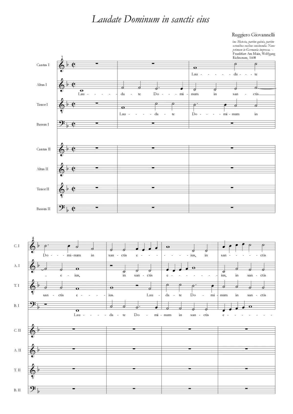 Laudate Dominum in sanctis eius - Page 1