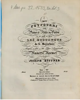 Potpourri for Flute or Violin and Piano No.36