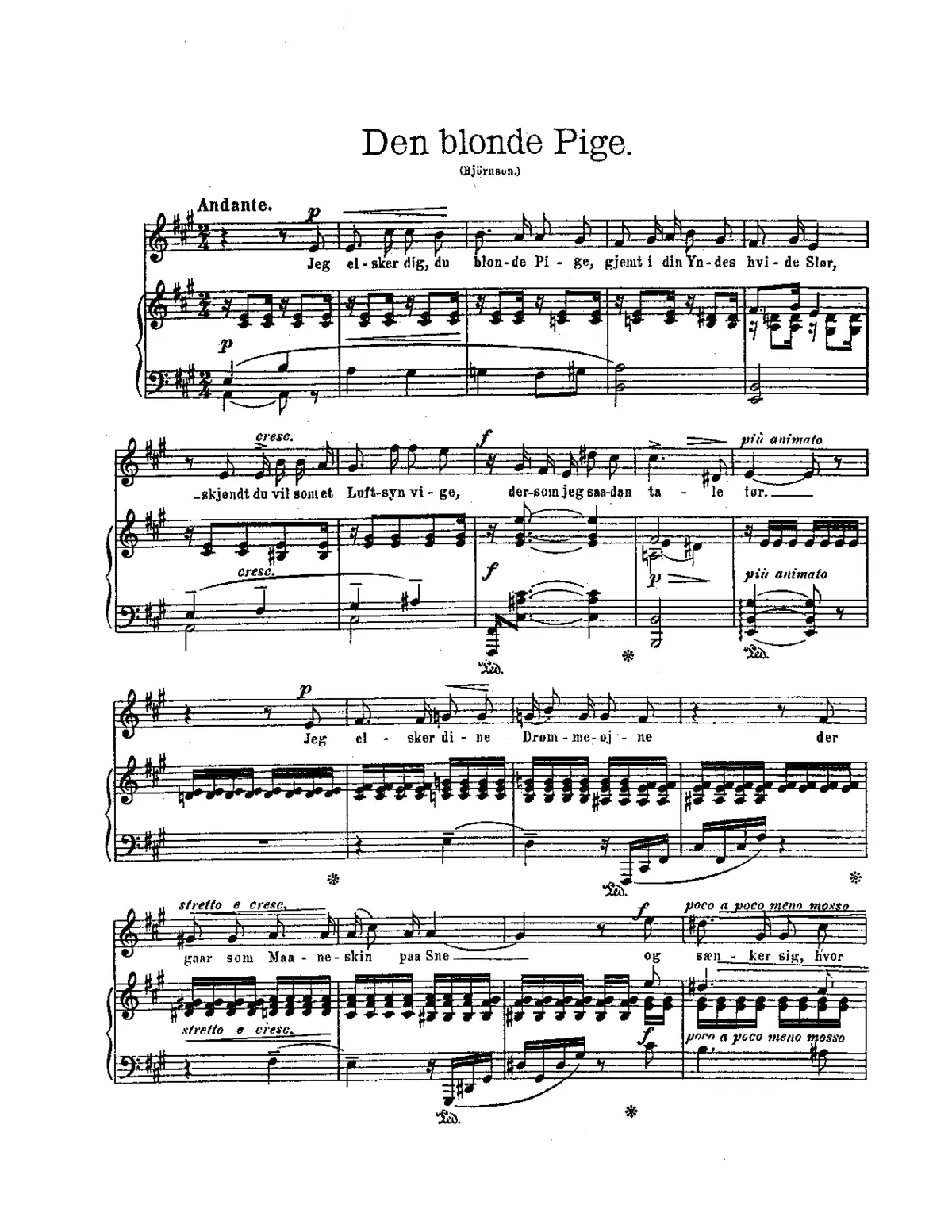 Den blonde Pige - Page 1