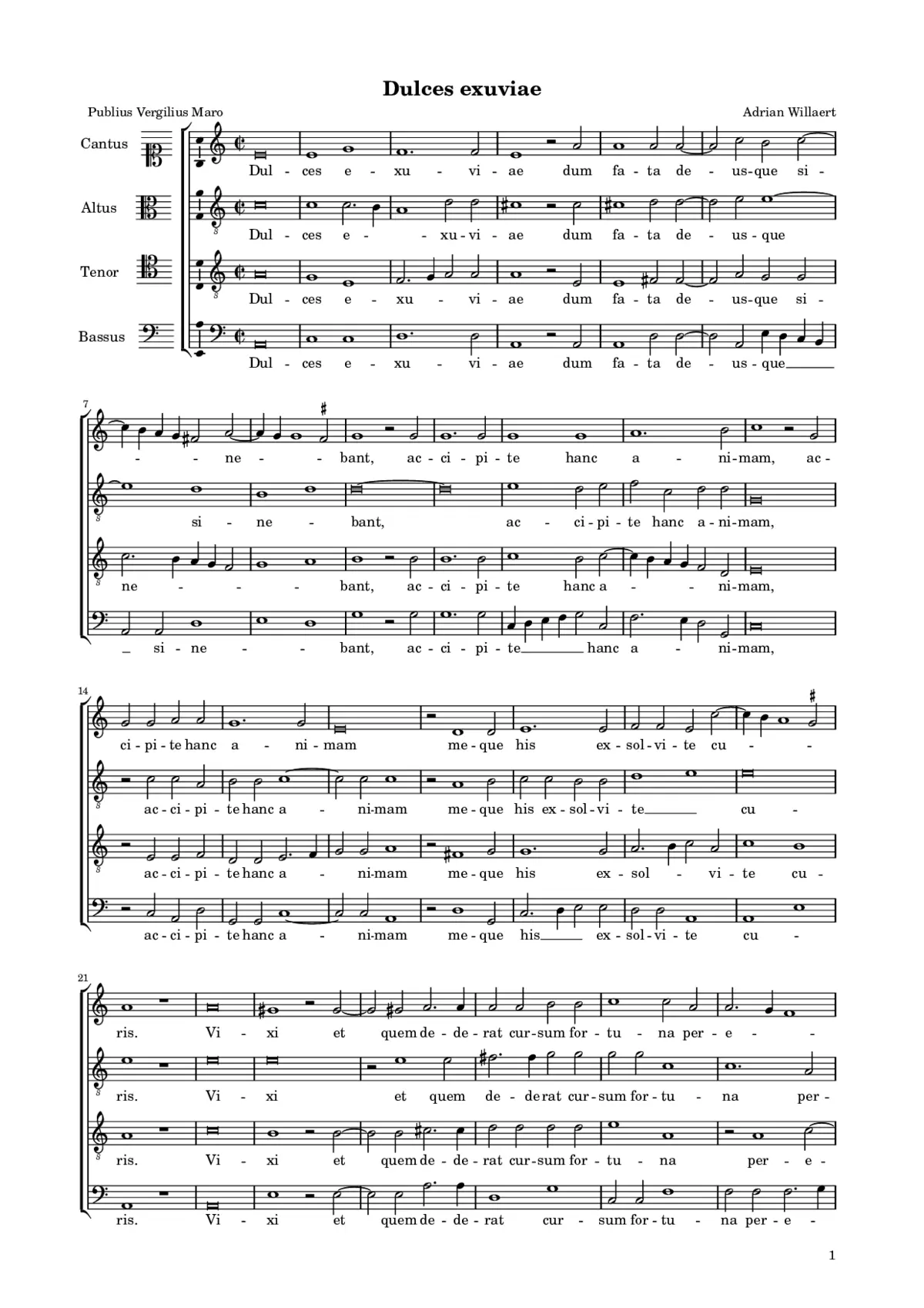 Dulces exuviae - Page 1