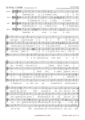 Or peut bien dire Israel (Ps. 124)