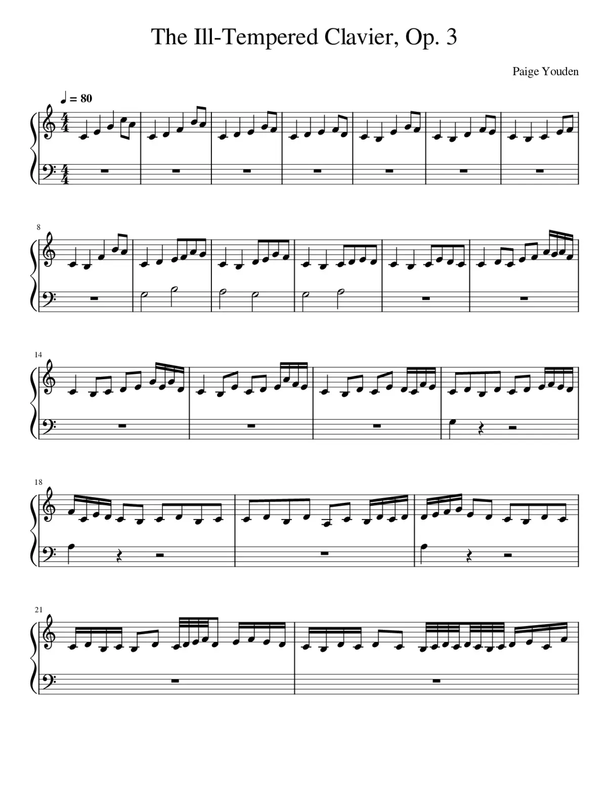 the well-tempered clavier - book 1 - no 1 prelude in c major bwv 846 - Page 1