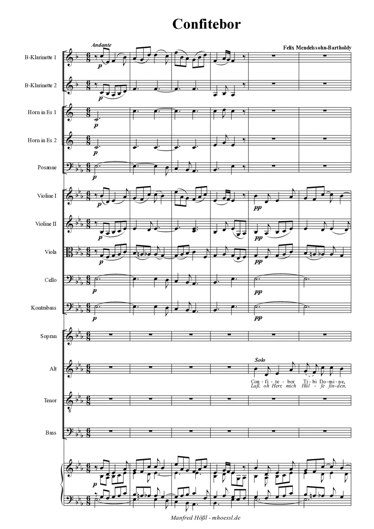 Confitebor - Page 1