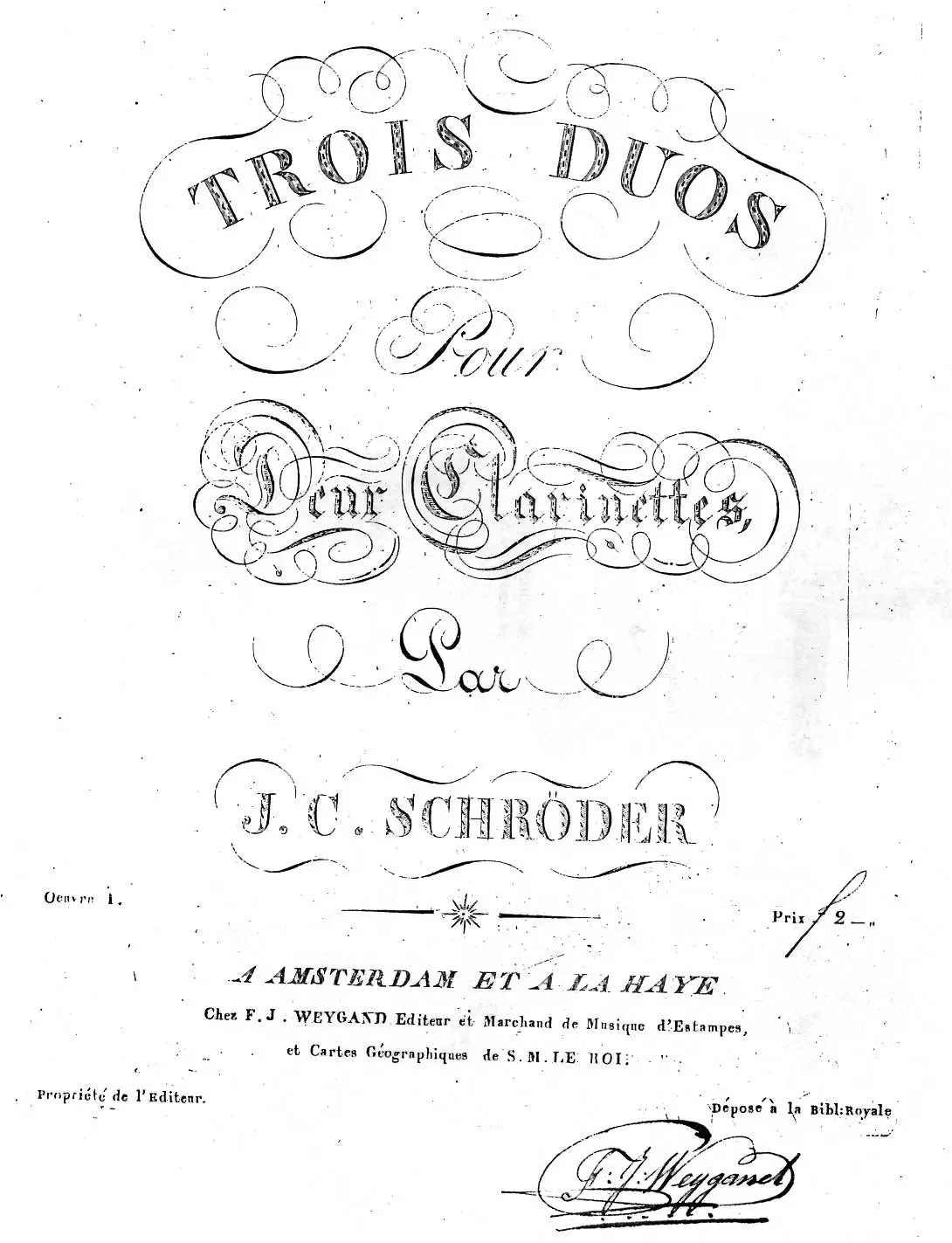 Trois Duos pour deux clarinettes - Page 1