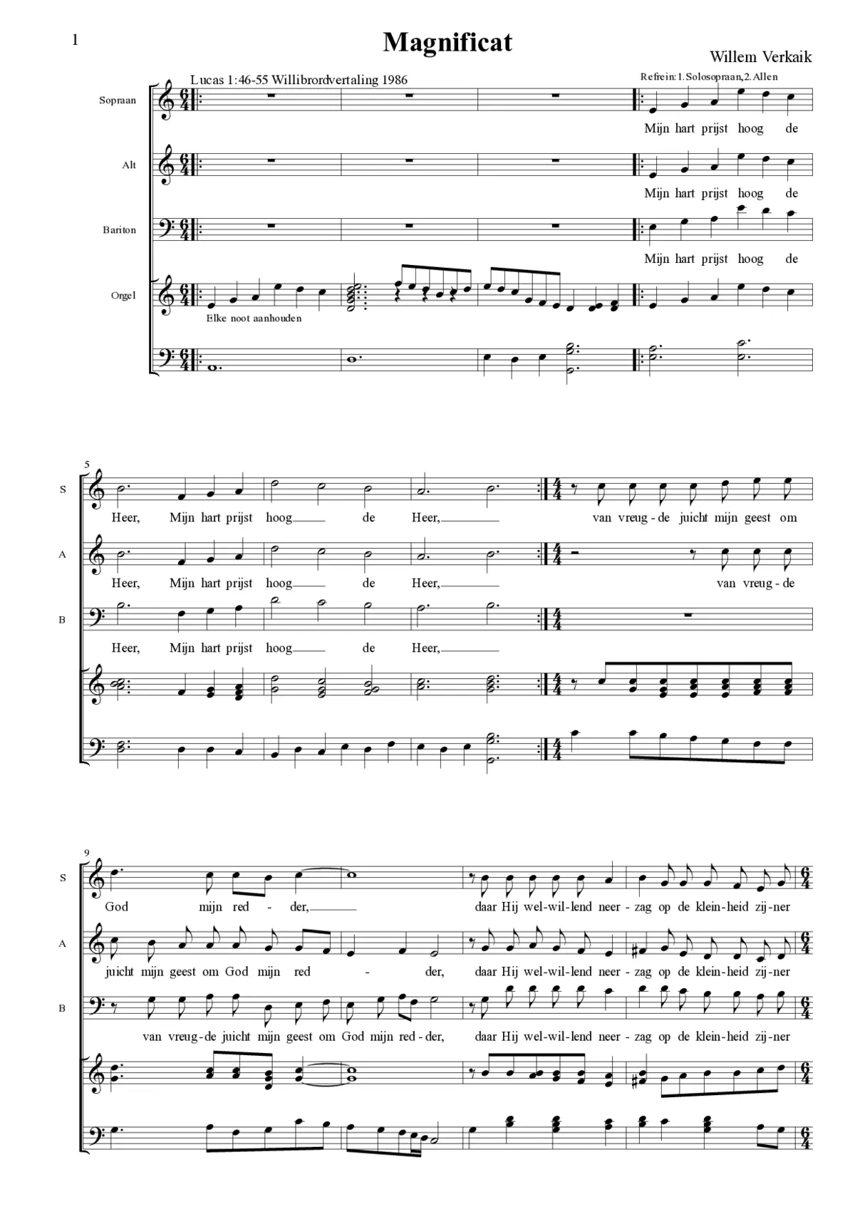 Magnificat - Page 1