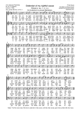 Defender of my rightful cause