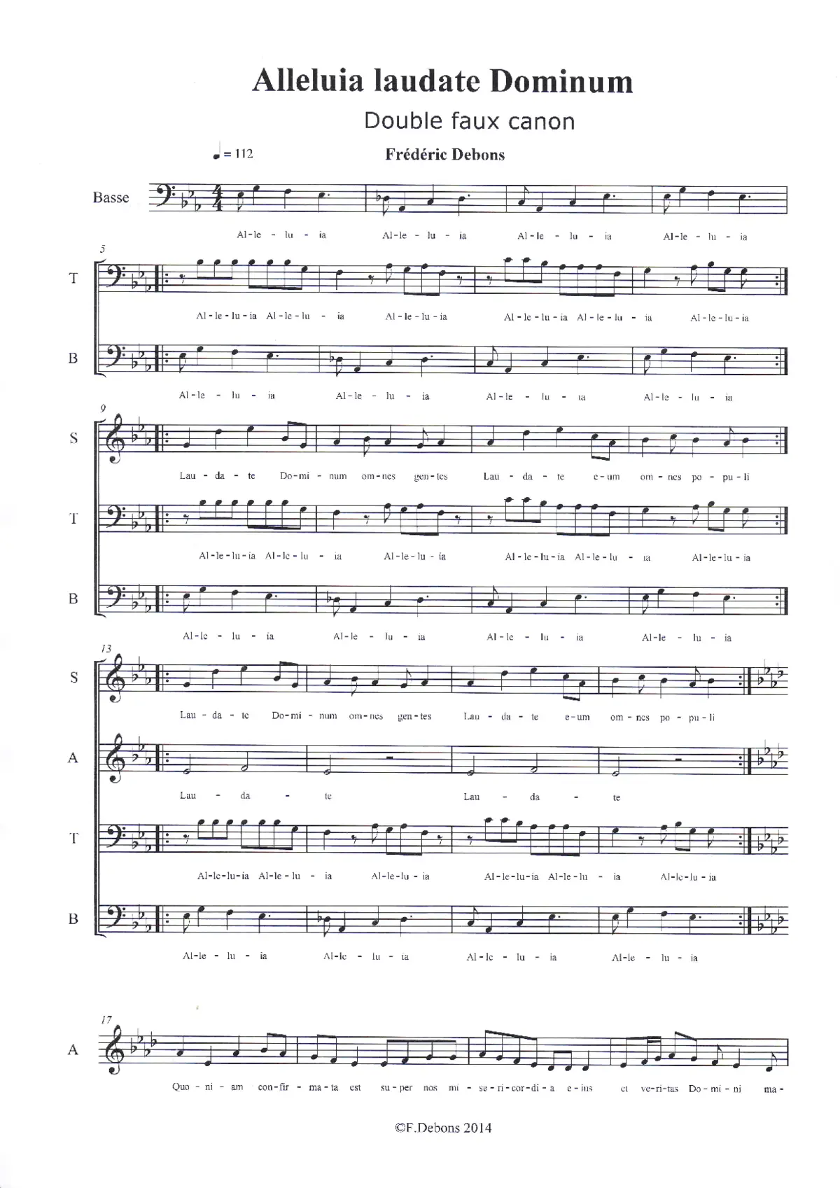 Alleluia laudate Dominum - Page 1