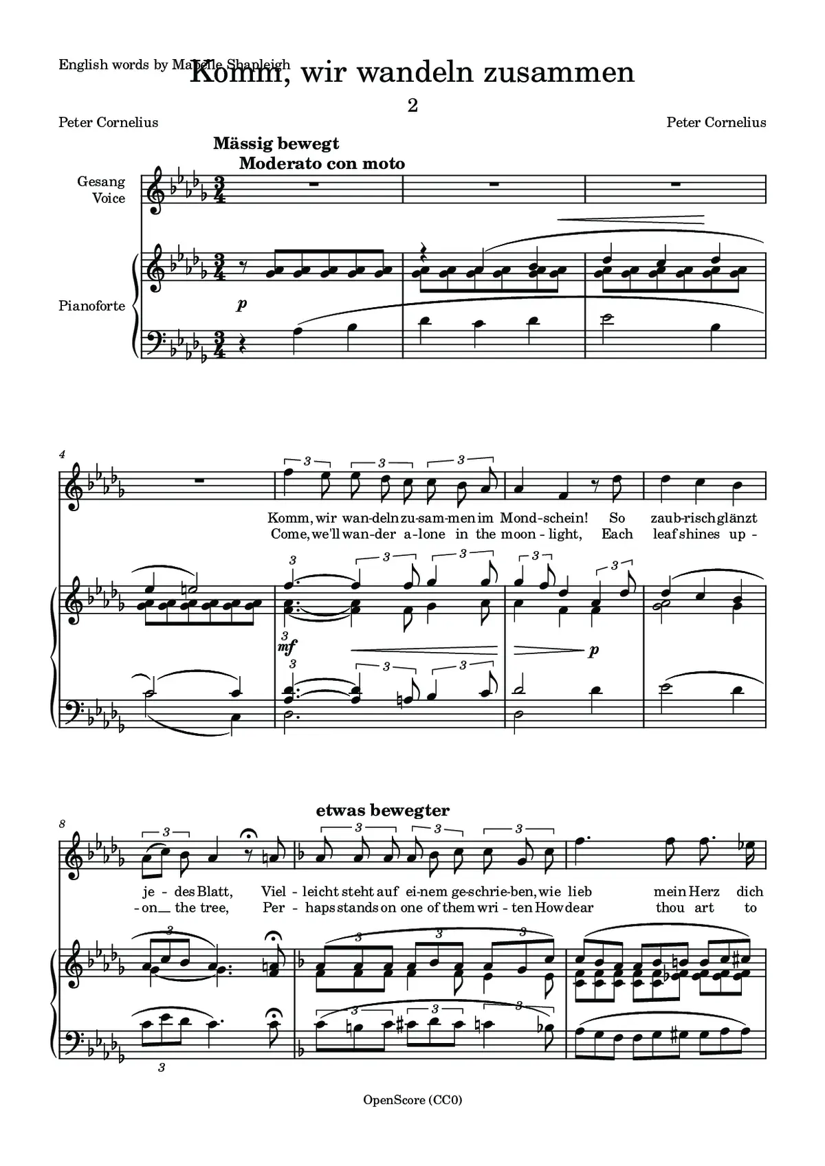 Komm, wir wandeln zusammen - Page 1