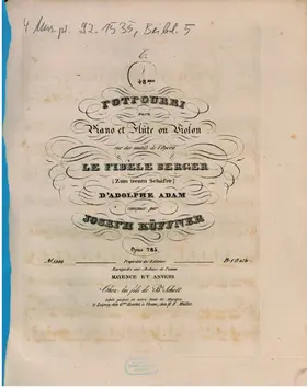 Potpourri for Flute or Violin and Piano No.48