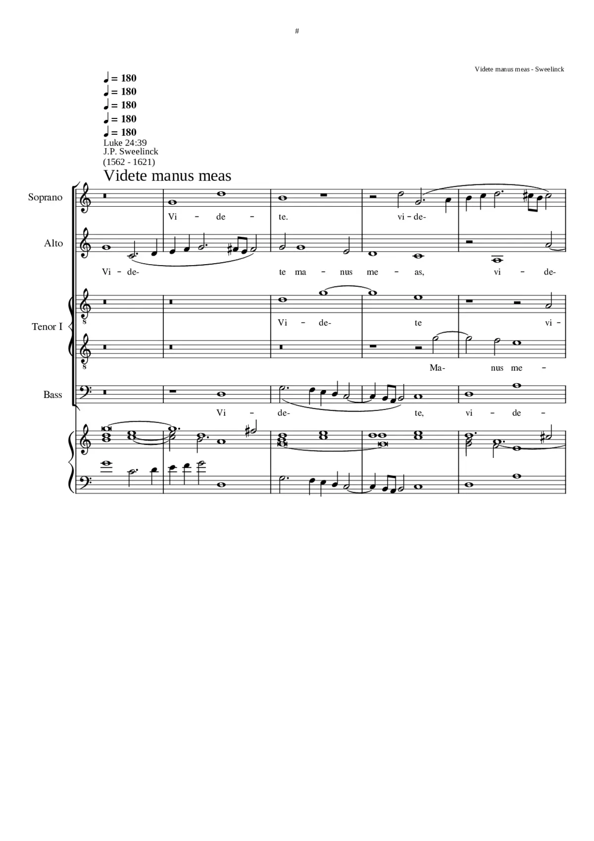 Videte manus meas - Page 1