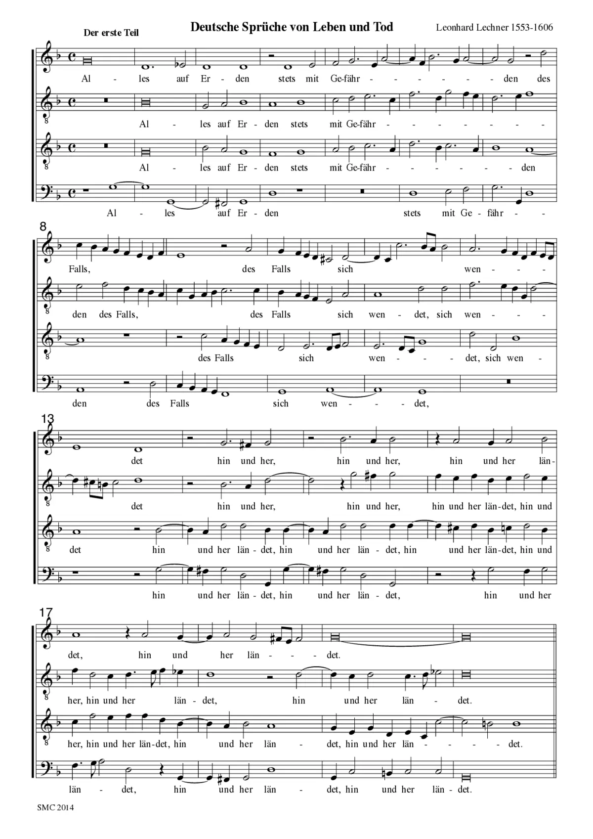 Deutsche Sprüche von Leben und Tod - Page 1