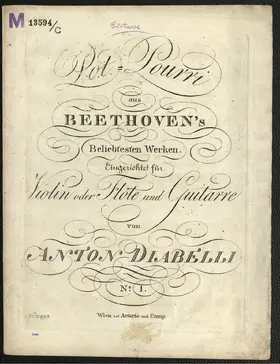 Pot-Pourri aus Beethovens beliebte Werken für Violine oder Flöte und Gitarre No.1