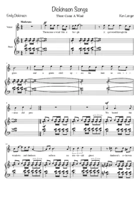 Dickinson Songs: There came a wind