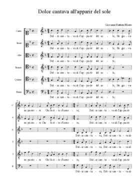 Dolce cantava all'apparir del sole