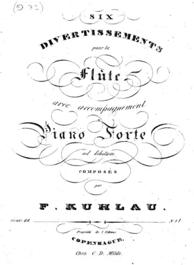 6 Divertissements for Flute and Piano