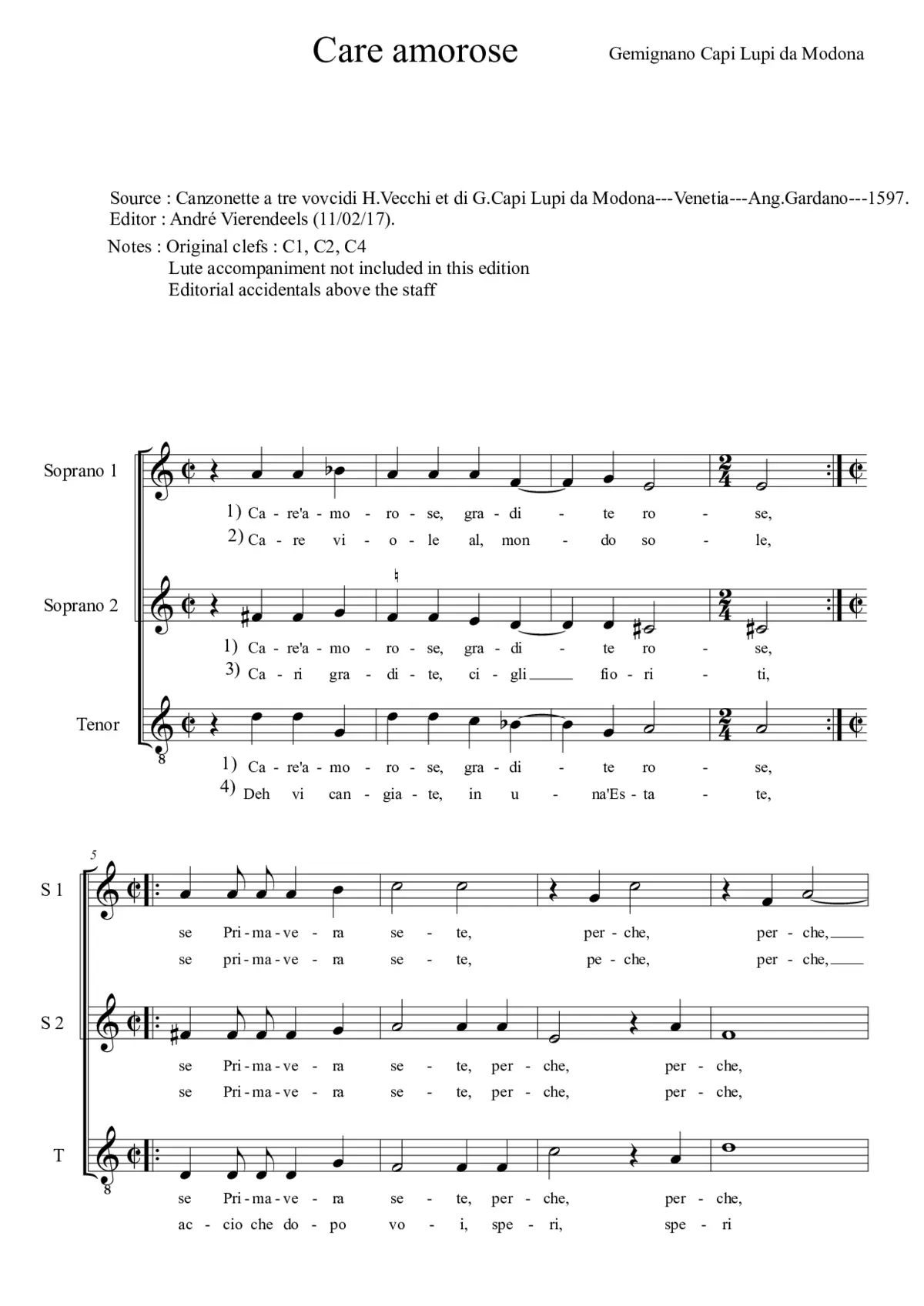 Care amorose gradite rose - Page 1