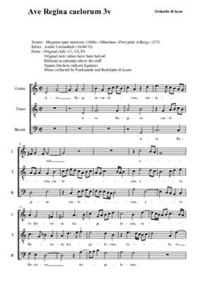 Ave Regina caelorum a 3