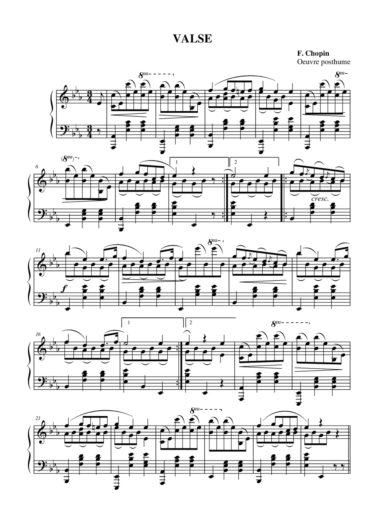 Waltz in E-flat major - Page 1