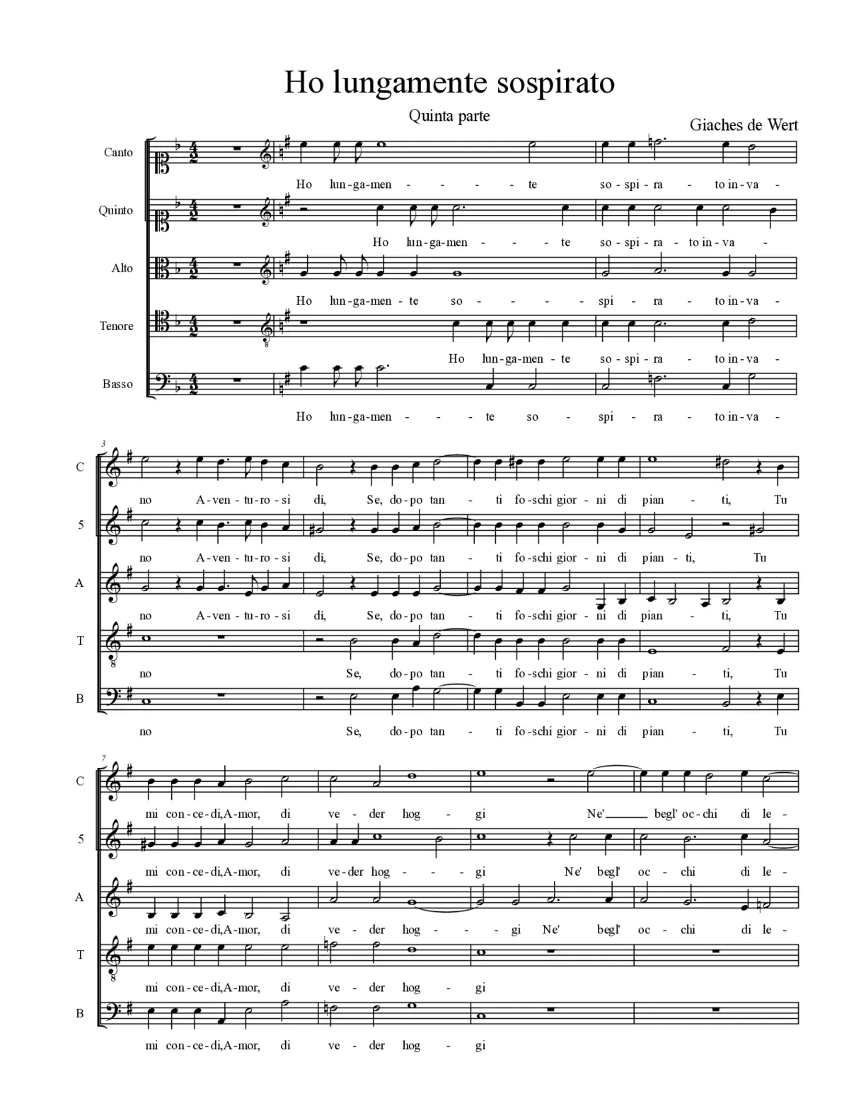 Ho lungamente sospirato - Page 1